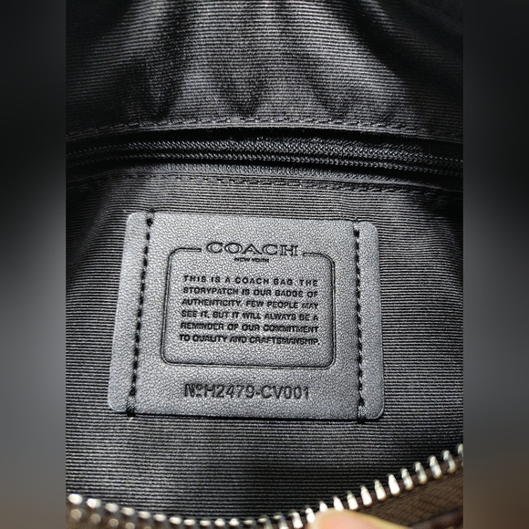 Coach CV001 Carmen Shoulder Bag  In Signature Jacquard - Picture 9 of 13